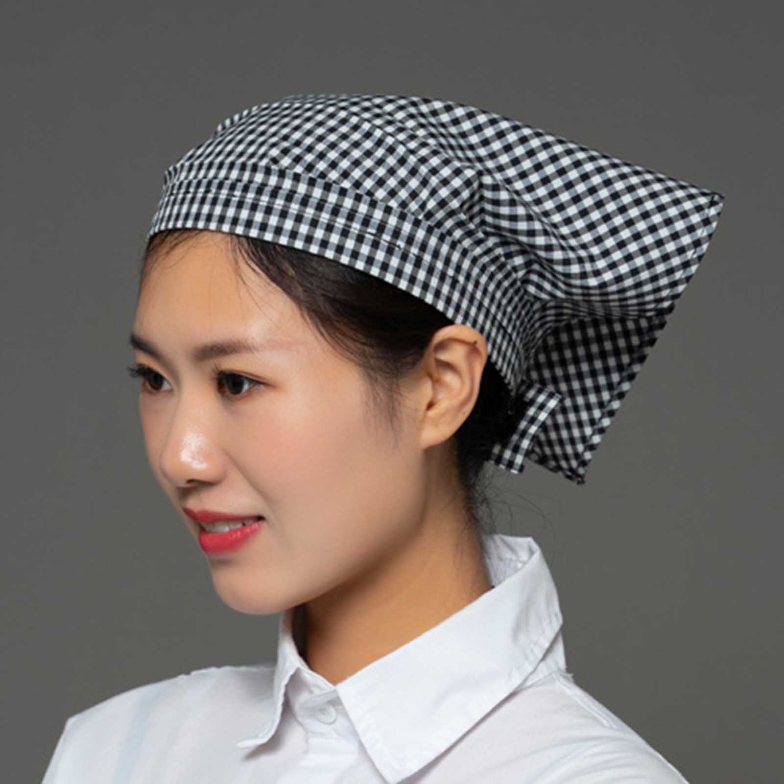 Bandana Cotton - Pamuklu Başörtüsü Üçgen Bandana Restoran Çalışanları