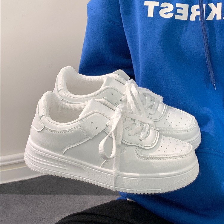 Vans Shoes Old Skool - Kadınlar İçin Platform Beyaz Spor Ayakkabılar