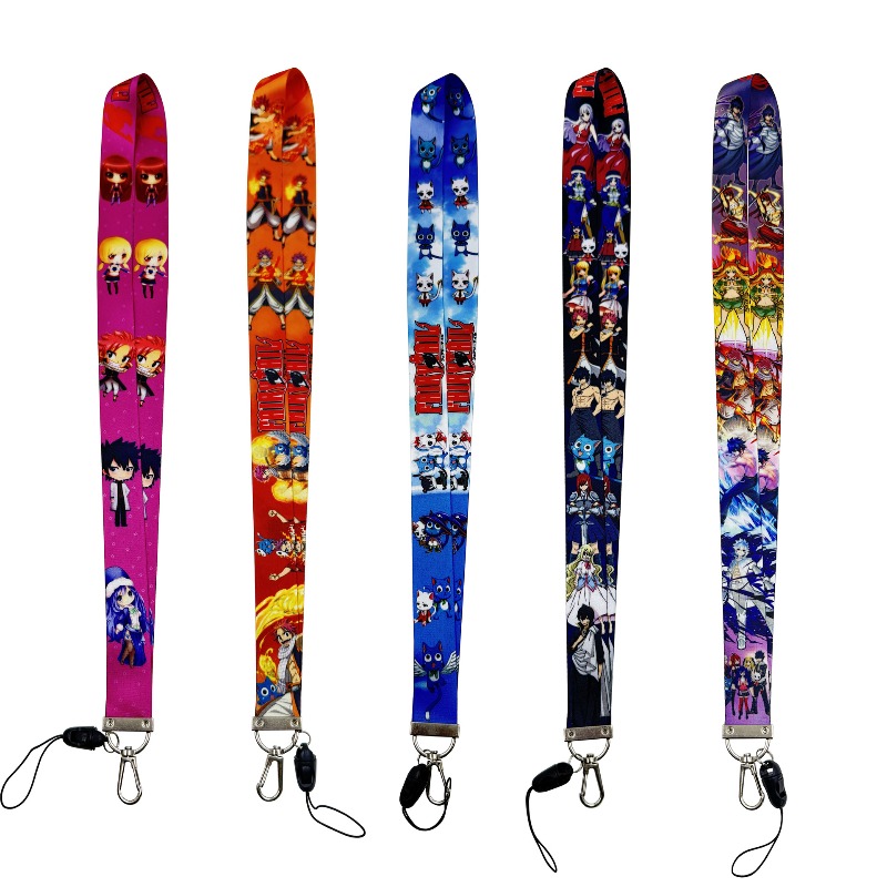 Lanyard Badge Holder - 5 adet Fairy Tail Anime Periferik