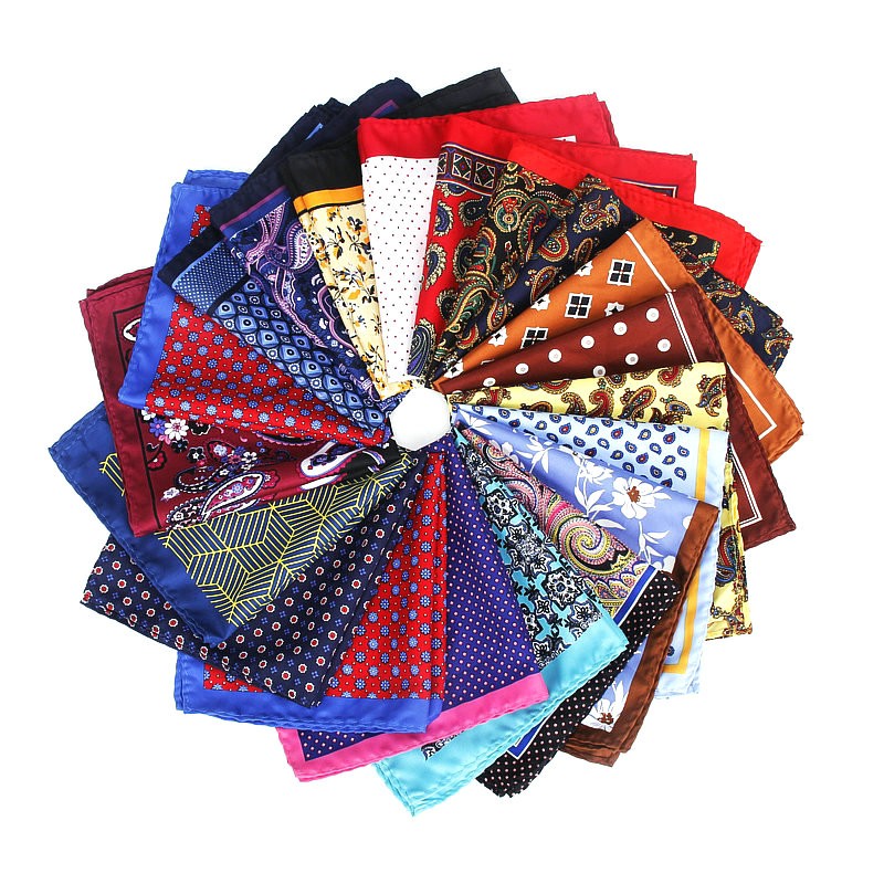 Pocket Square Set - Yeni moda erkekler mendil cep kare