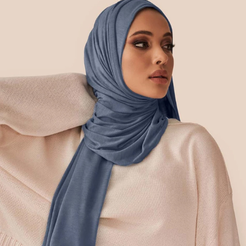 Bandana Cotton - Moda Modal pamuklu jarse başörtüsü uzun