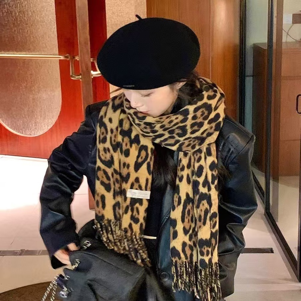 190*70 CM Tasarım Leopar Eşarp - Woven Scarf Blanket incelemesi ve fiyatı
