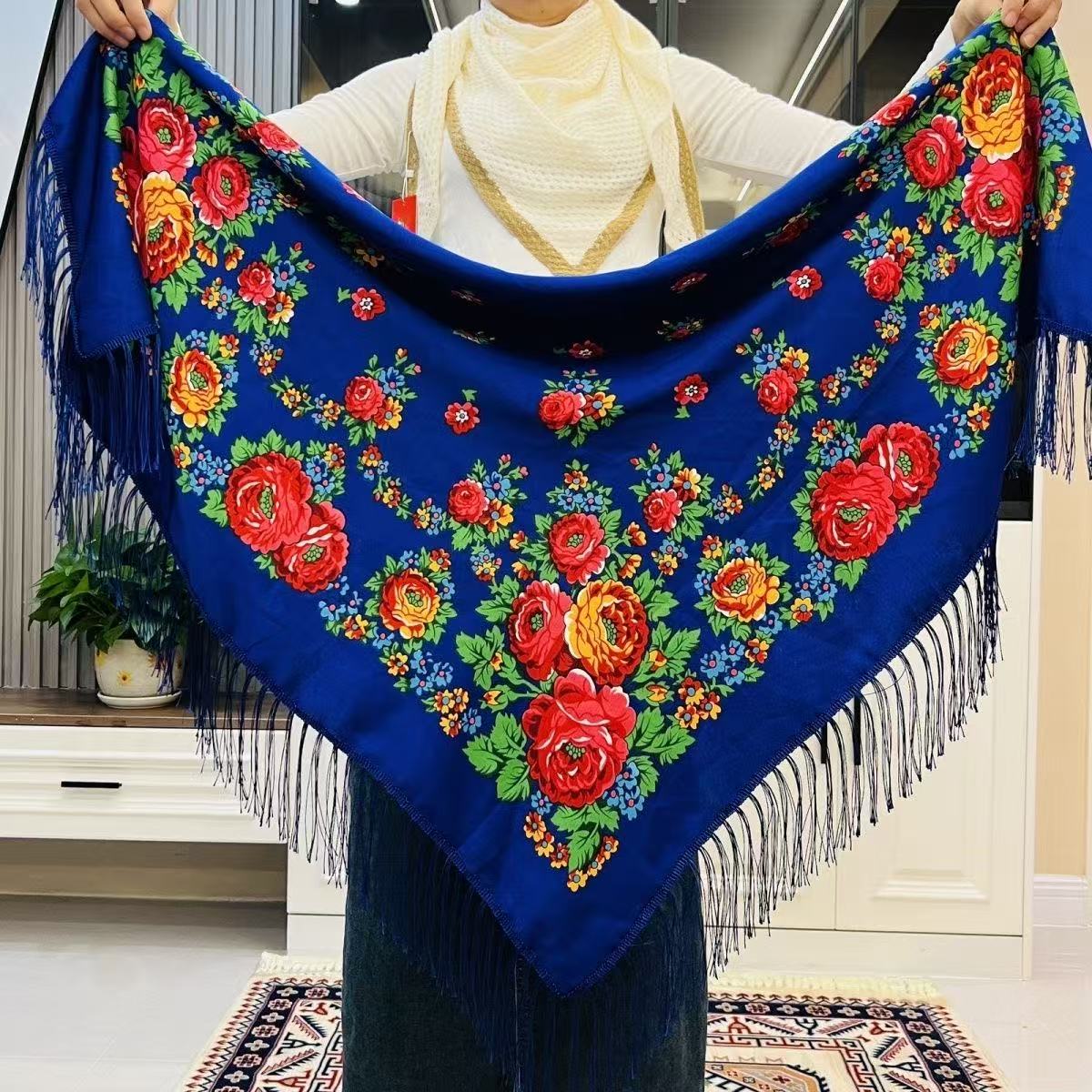120*120 cm Lüks Çiçek Rus Ulus - Bandana Cotton incelemesi ve fiyatı