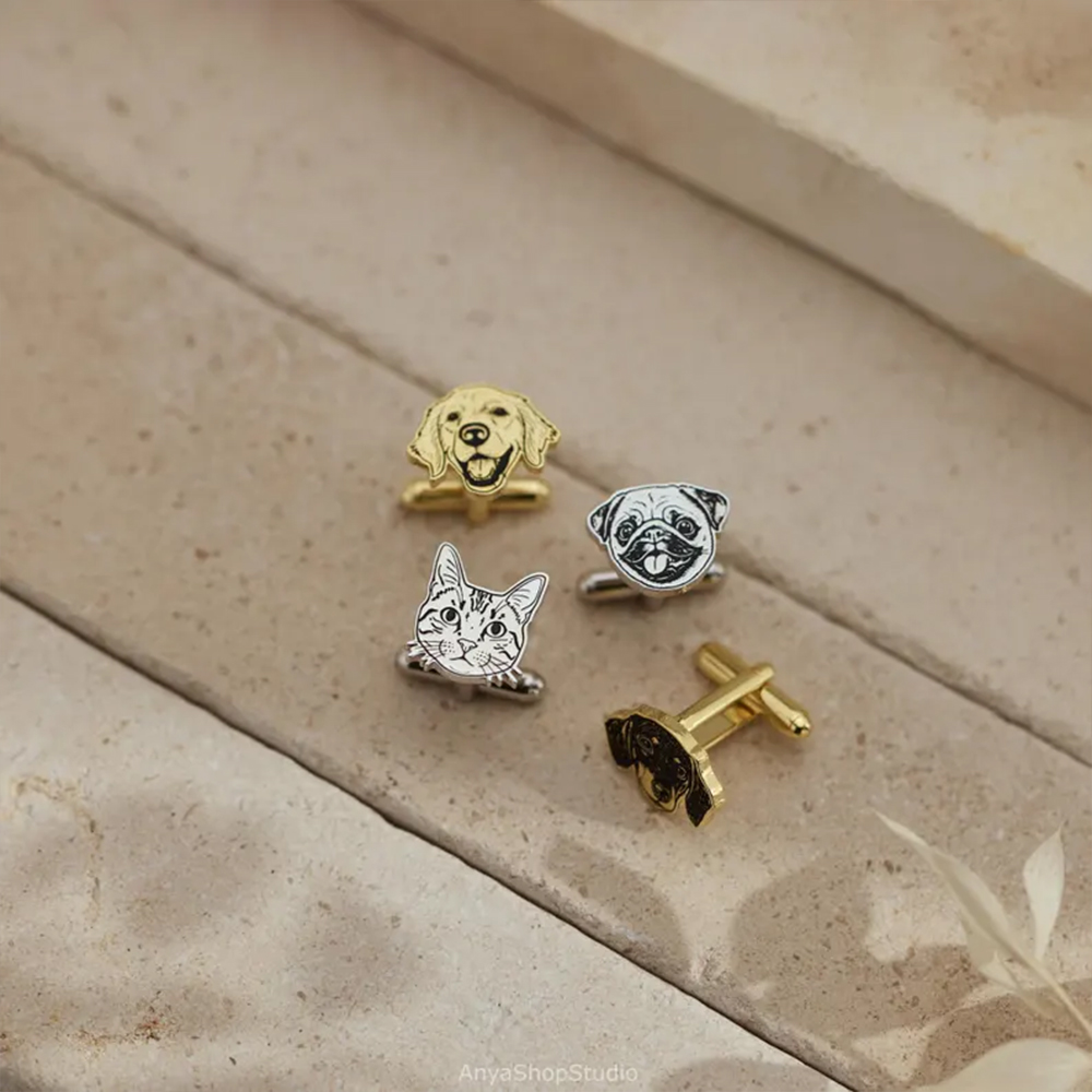 Kişiye Özel Evcil Hayvan Portr - Tie Clip Silver incelemesi ve fiyatı