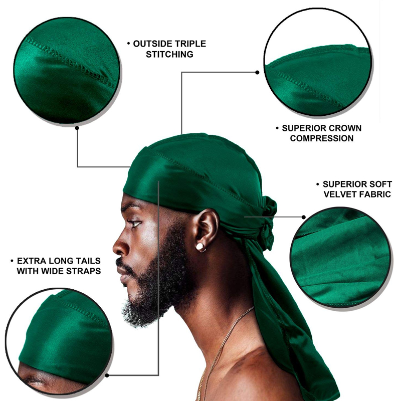 1-4 adet yeni ipek Durag Banda - Bandana Doo Rag incelemesi ve fiyatı