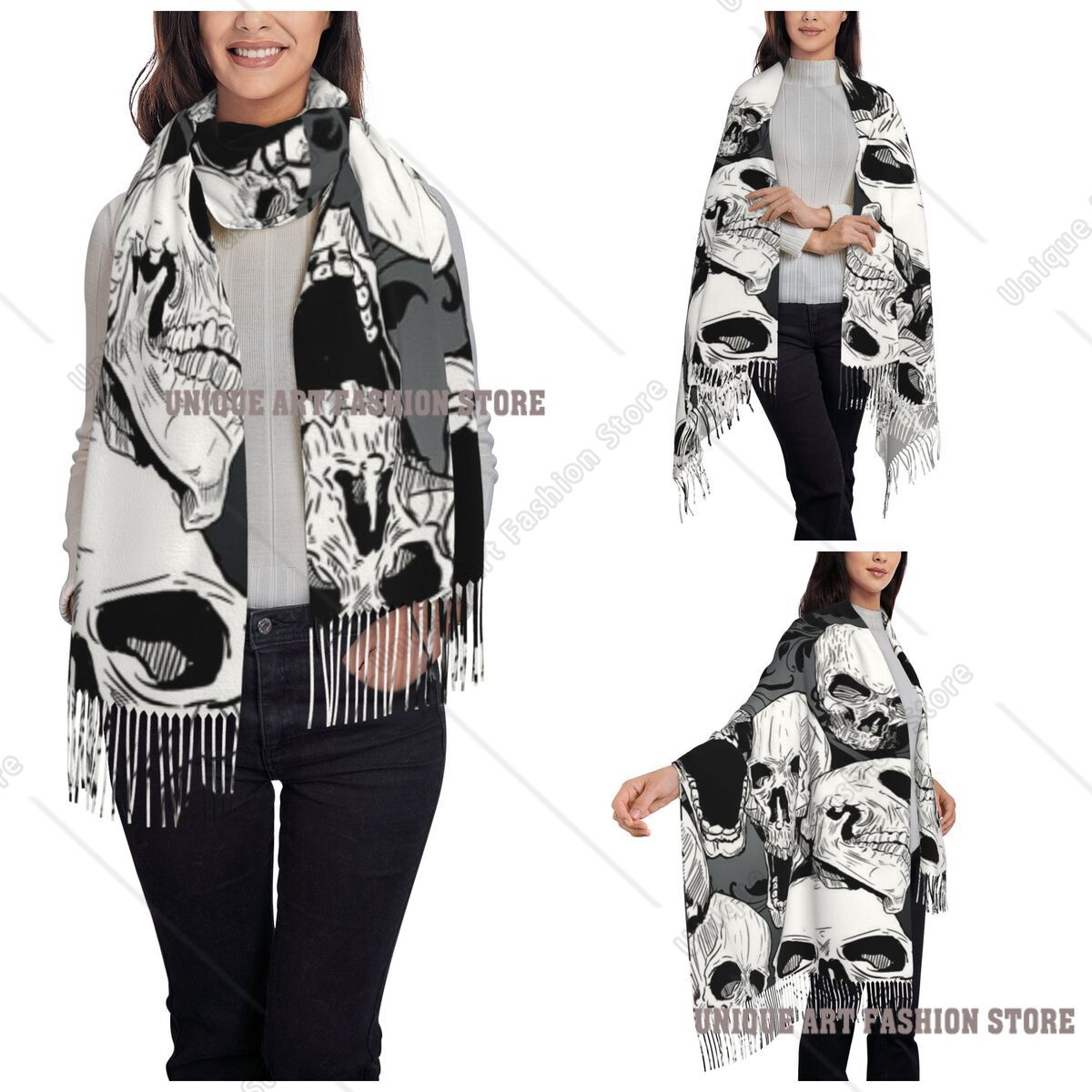 Kadınlar için Püsküllü Eşarp Ö - Pashmina Wrap Large incelemesi ve fiyatı