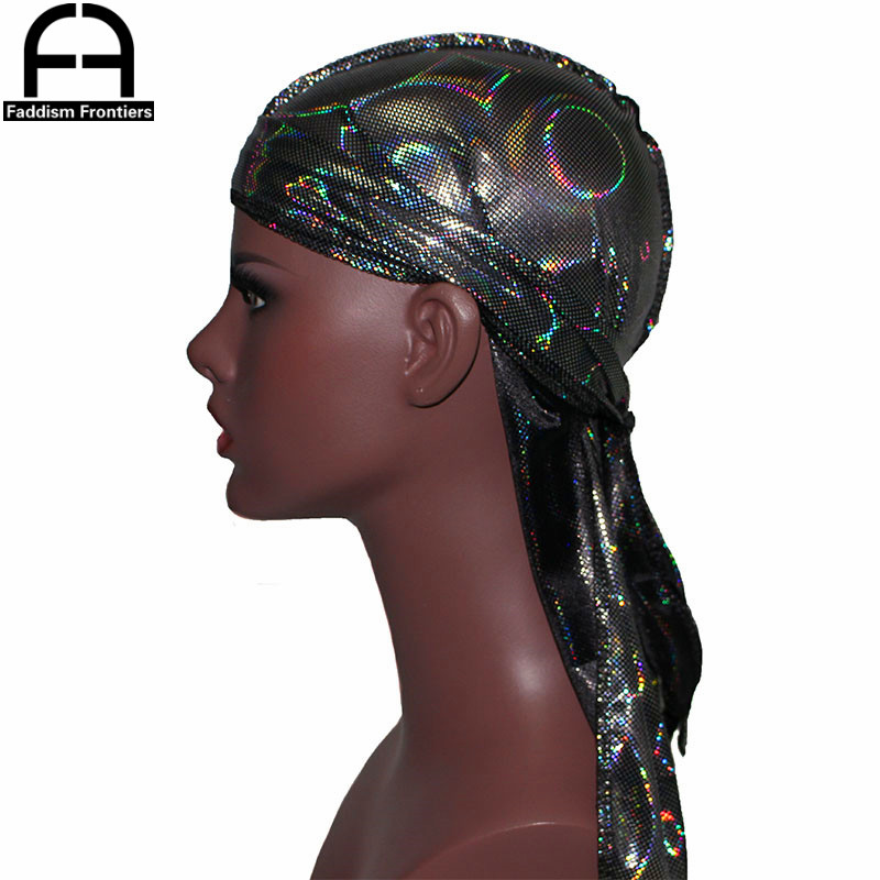 Yeni erkek renkli parlak ipeks - Bandana Doo Rag incelemesi ve fiyatı
