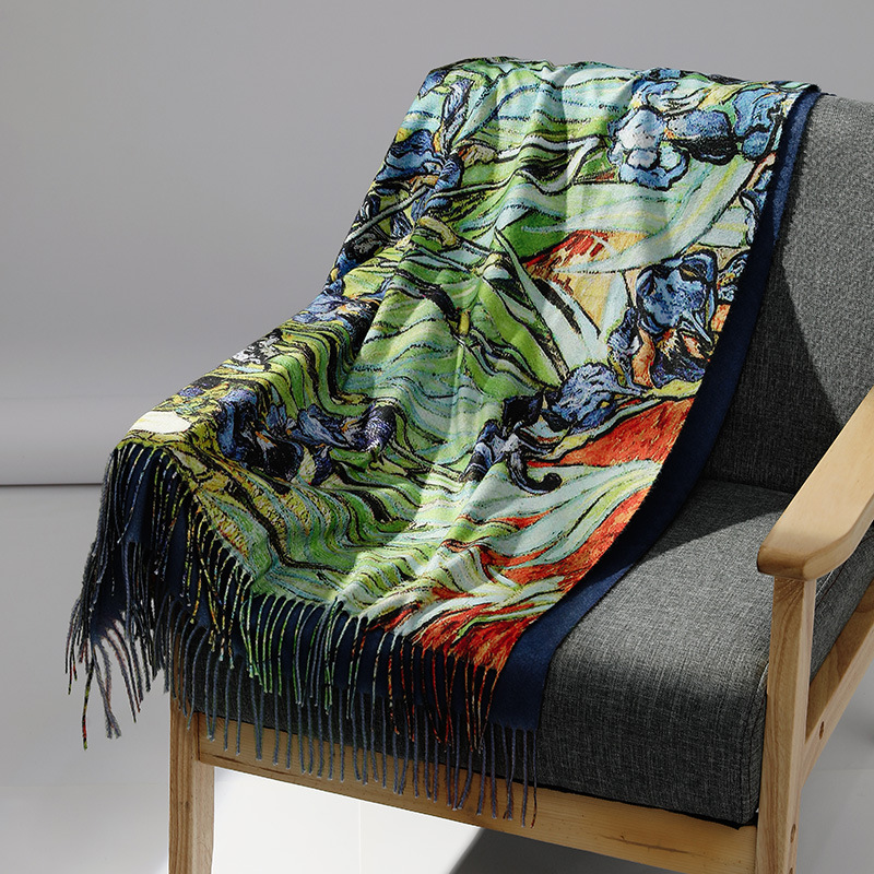 Lüks Marka Yağlıboya Kaşmir Eş - Woven Scarf Blanket incelemesi ve fiyatı